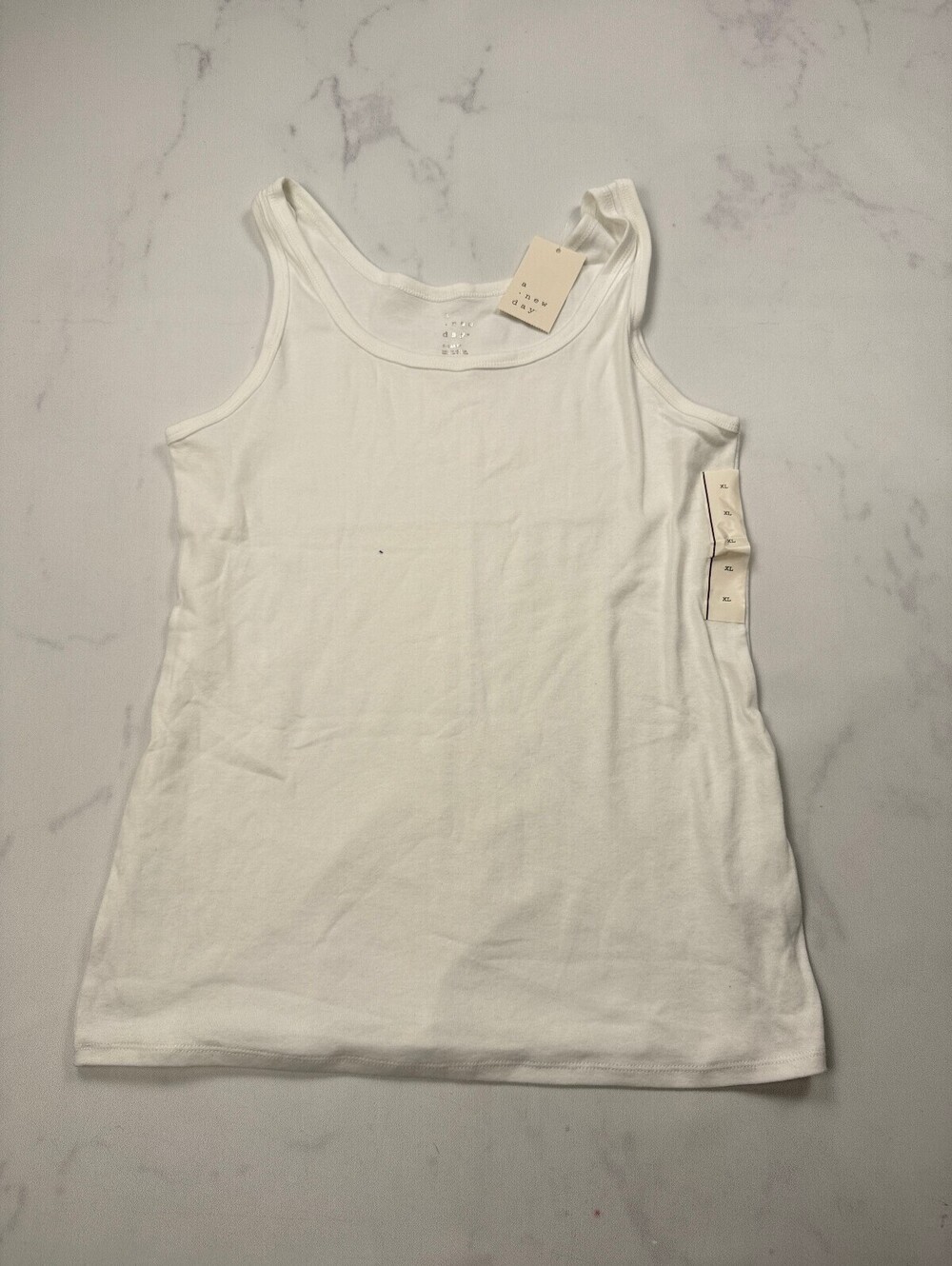 A New Day Tank Top White Modern Minimalist - Womens X-Large